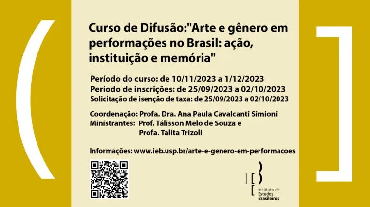Curso de extensão da USP discute performance artística das mulheres no Brasil