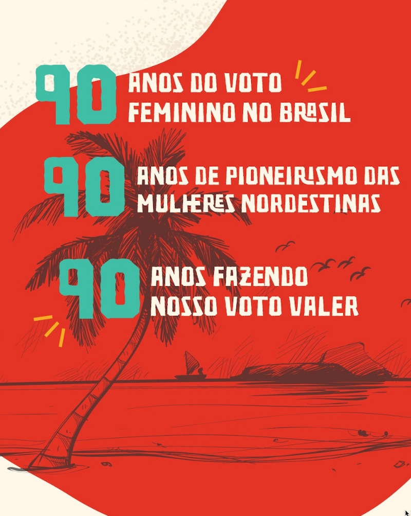 90anos voto feminino meu voto tem valor