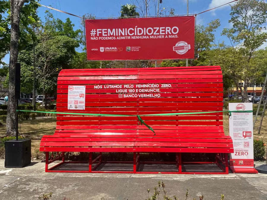 banco vermelho feminicidio