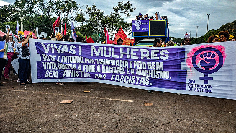 Marcha das Mulheres em Brasília teve reivindicação por maior proteção às mulheres