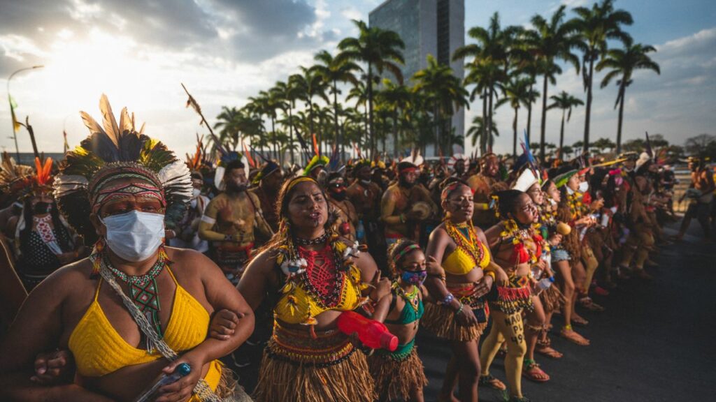 Marcha Mulheres indigenas set2021Credito Divulgacao Anmiga