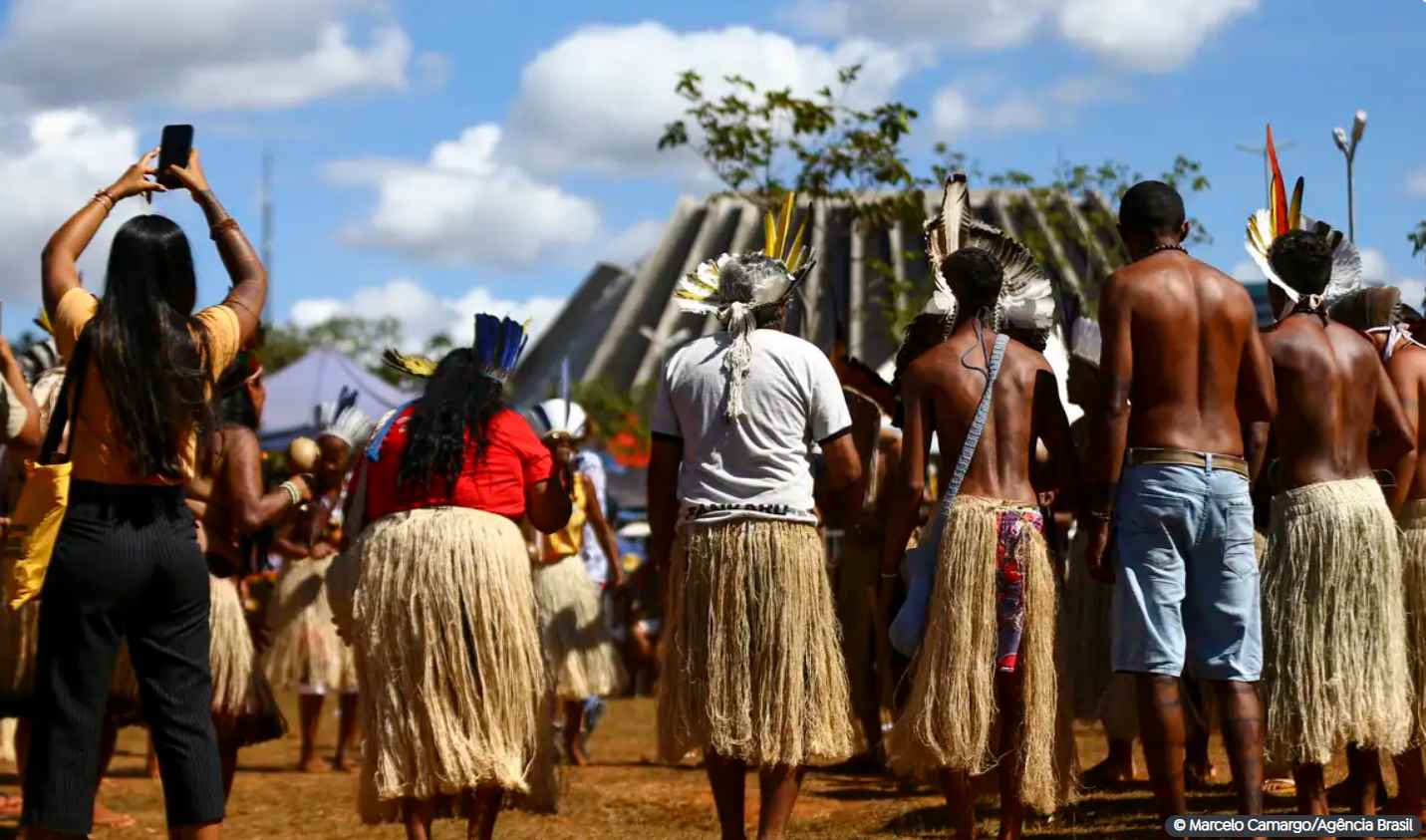 Mobilização indígena em Brasília vai pressionar contra marco temporal