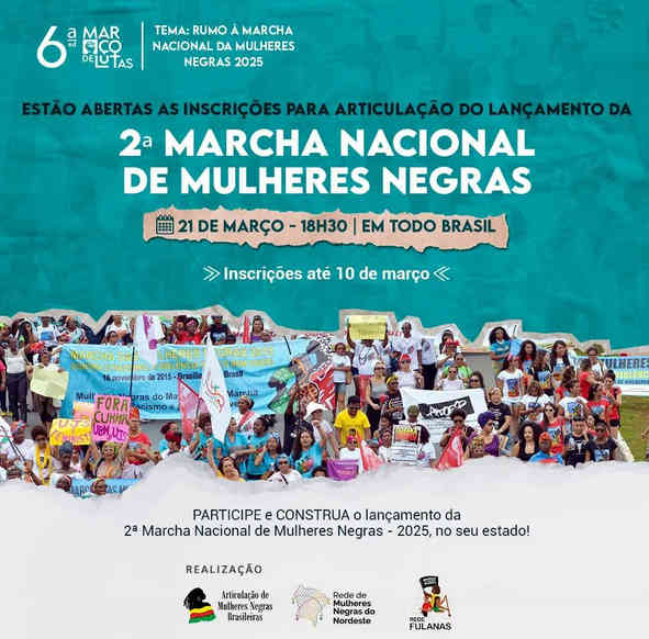 Lançamento da 2ª Marcha Nacional de Mulheres Negras