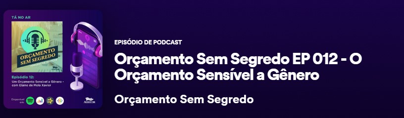 podcast orcamento genero