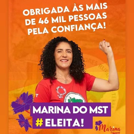 Parteira, mestra e agora deputada pelos sem-terra: quem é Marina do MST