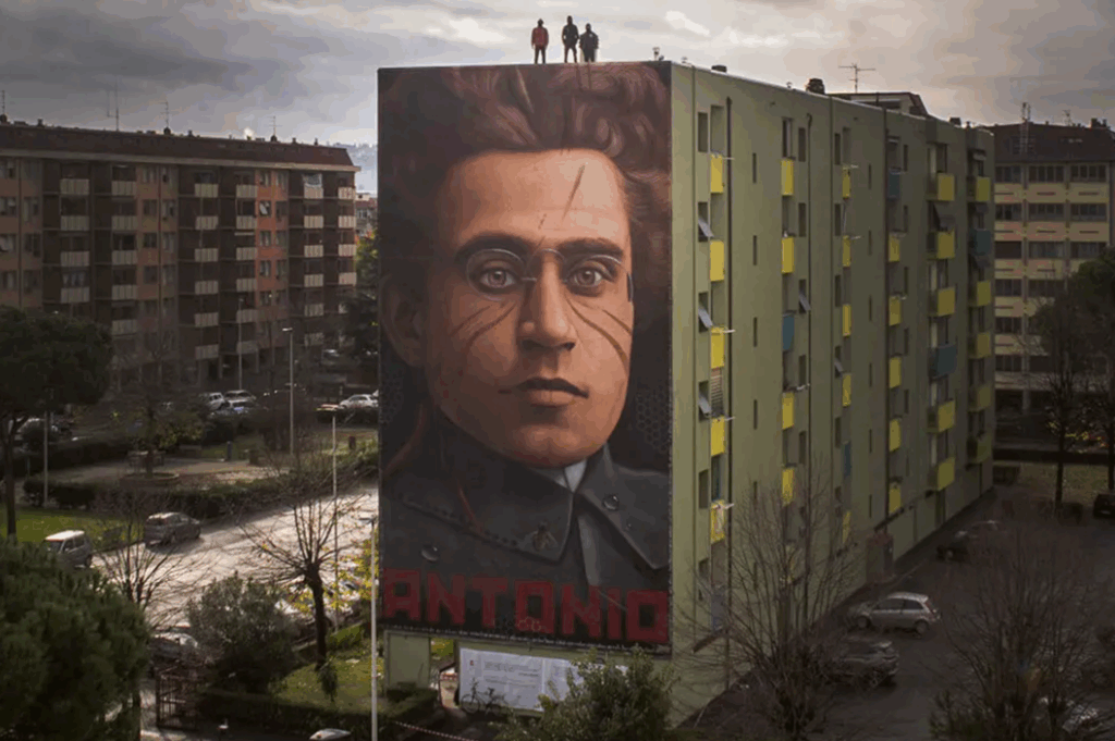 mural Gramsci florenca Italia