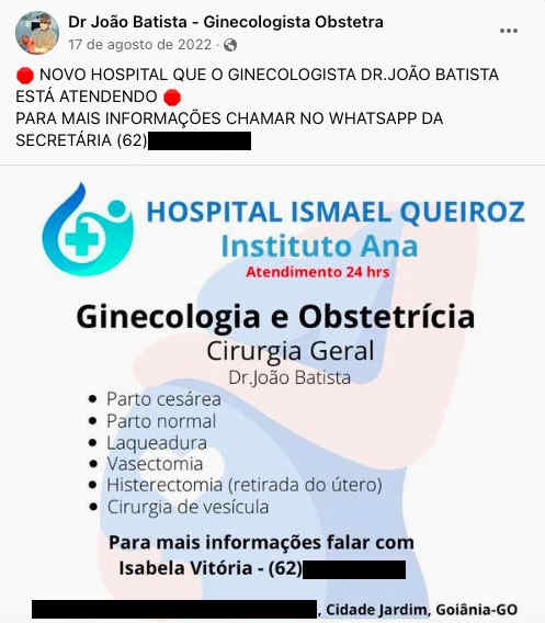 Condenado por estupros finge ser obstetra e lucra com oferta ilegal de cesárea com laqueadura de brinde